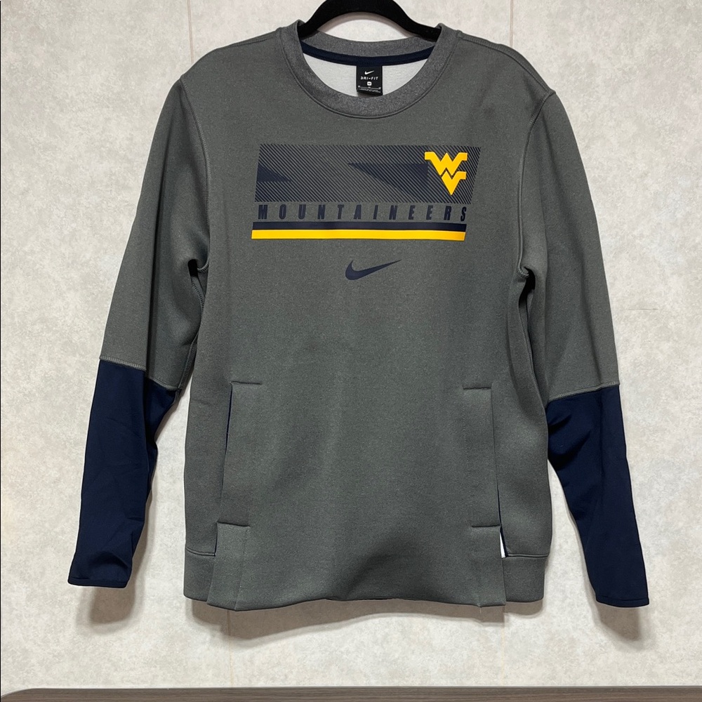 Nike Gray and Navy OnField NWOT Mountaineers Sweatshirt men’s medium